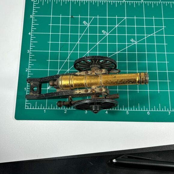 Vintage GP382 Toy Cast Iron Brass‎ Cap Cannon Made in Italy - Picture 6 of 7
